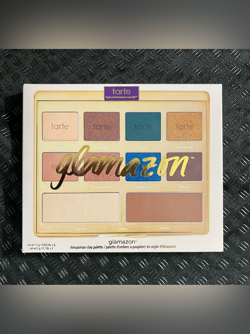 tarte Glamazon Eyeshadow Palette - Lagoon Blue, Teal, Gold, Pink, Brown